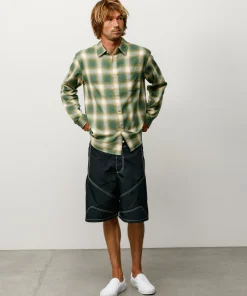 BEACH OMBRE PLAID SHIRT