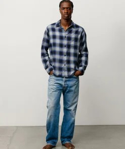 BEACH OMBRE PLAID SHIRT