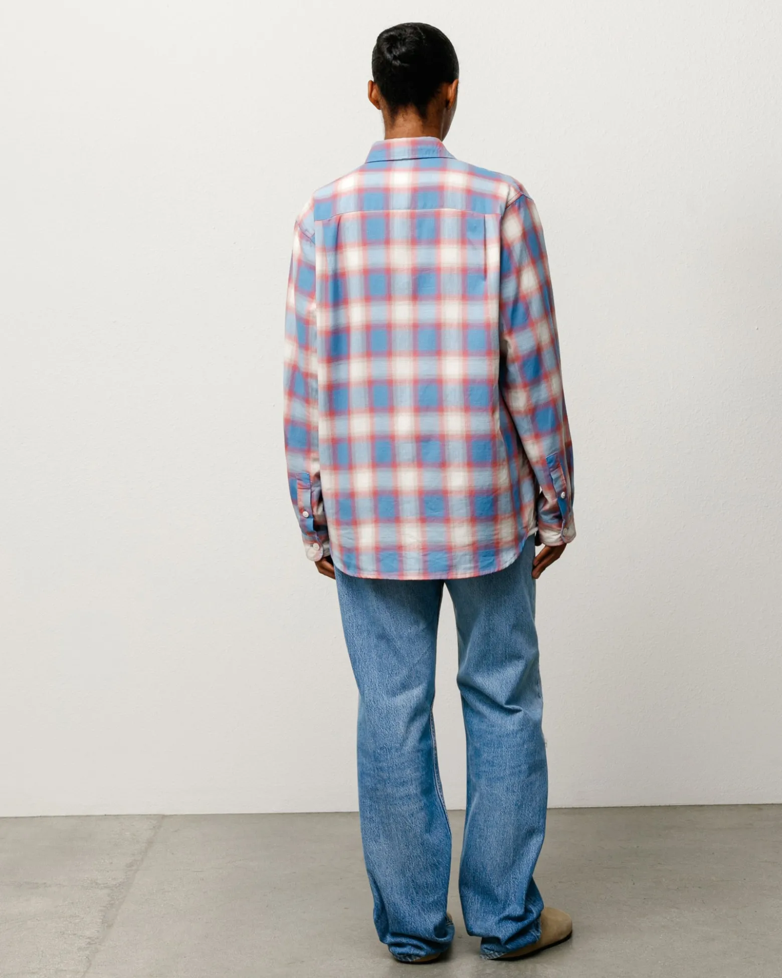 BEACH OMBRE PLAID SHIRT