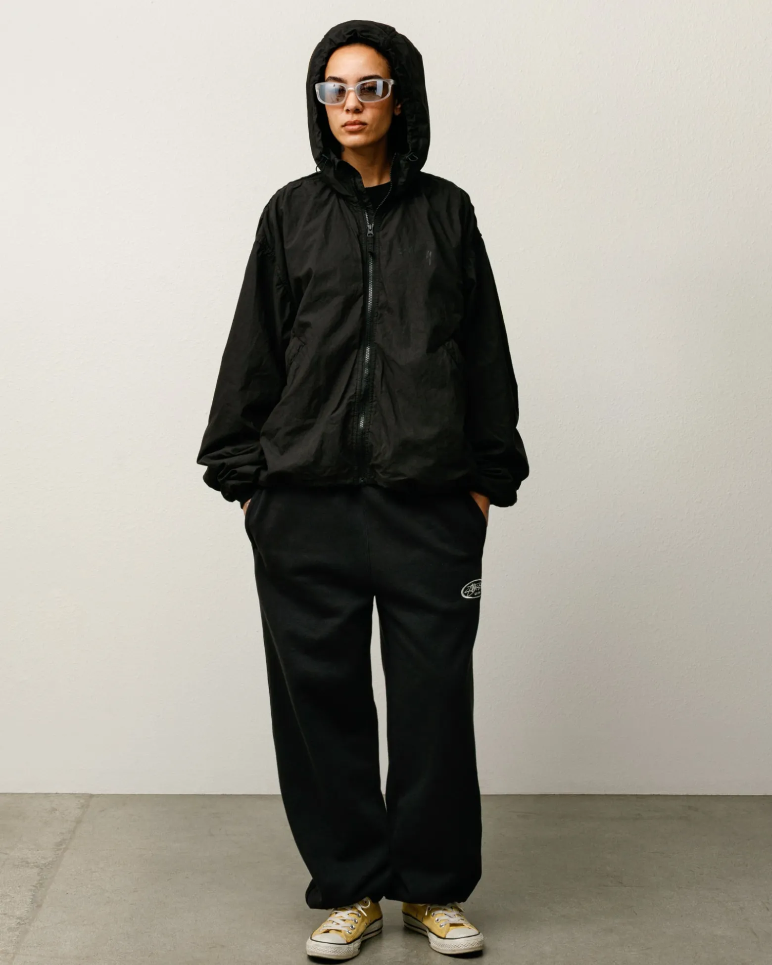 DOUBLE COTTON HOODED JACKET