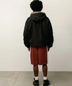 DOUBLE COTTON HOODED JACKET