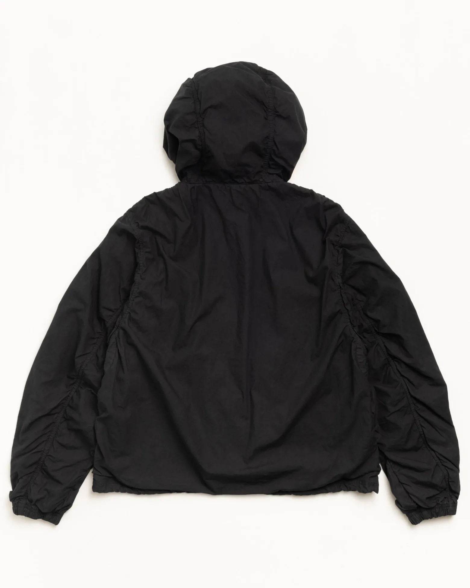 DOUBLE COTTON HOODED JACKET