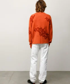 FLORAL ROLL NECK SWEATER