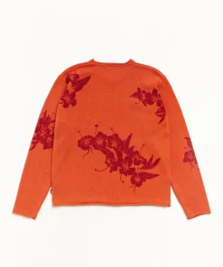 FLORAL ROLL NECK SWEATER