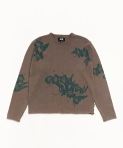 FLORAL ROLL NECK SWEATER