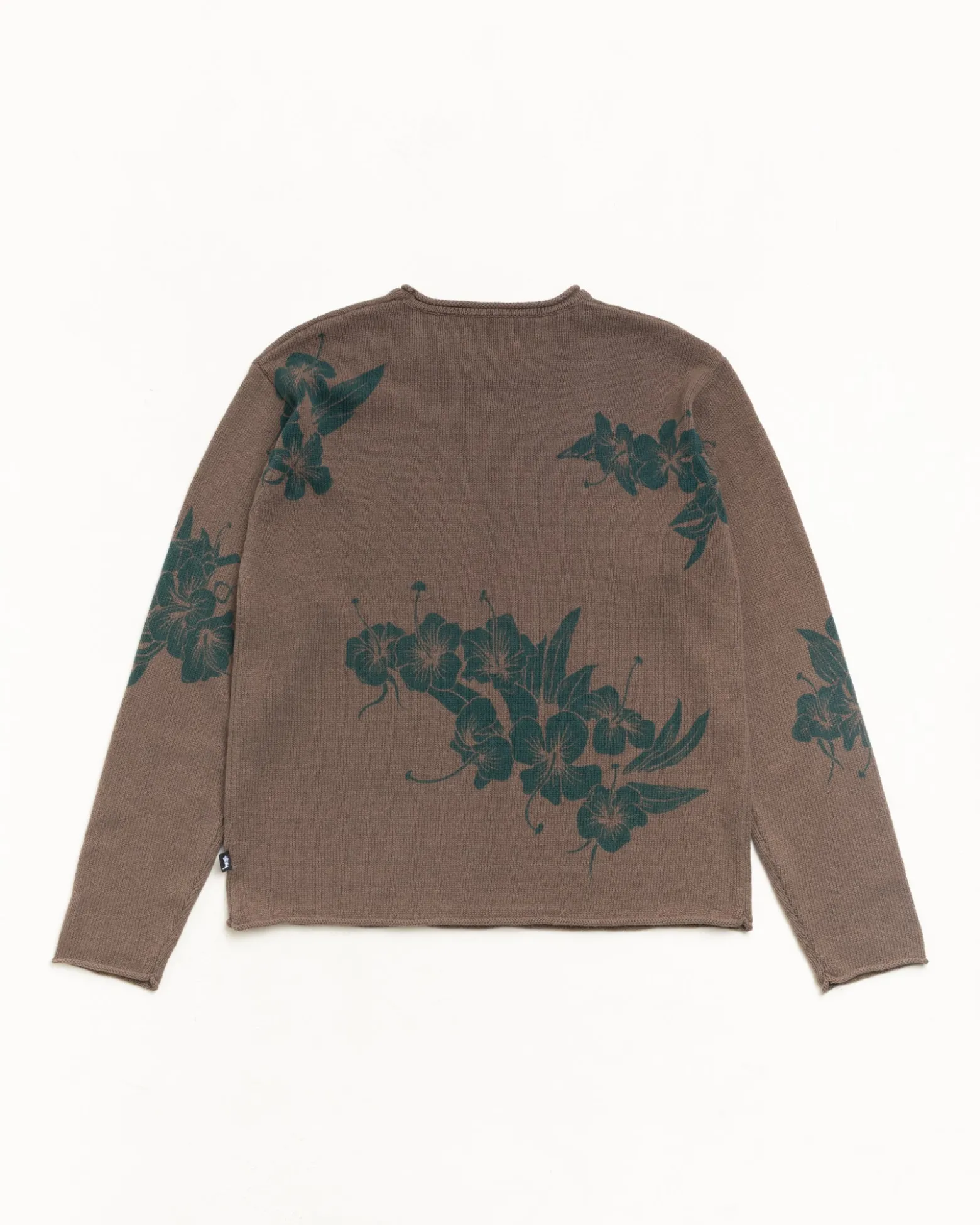 FLORAL ROLL NECK SWEATER