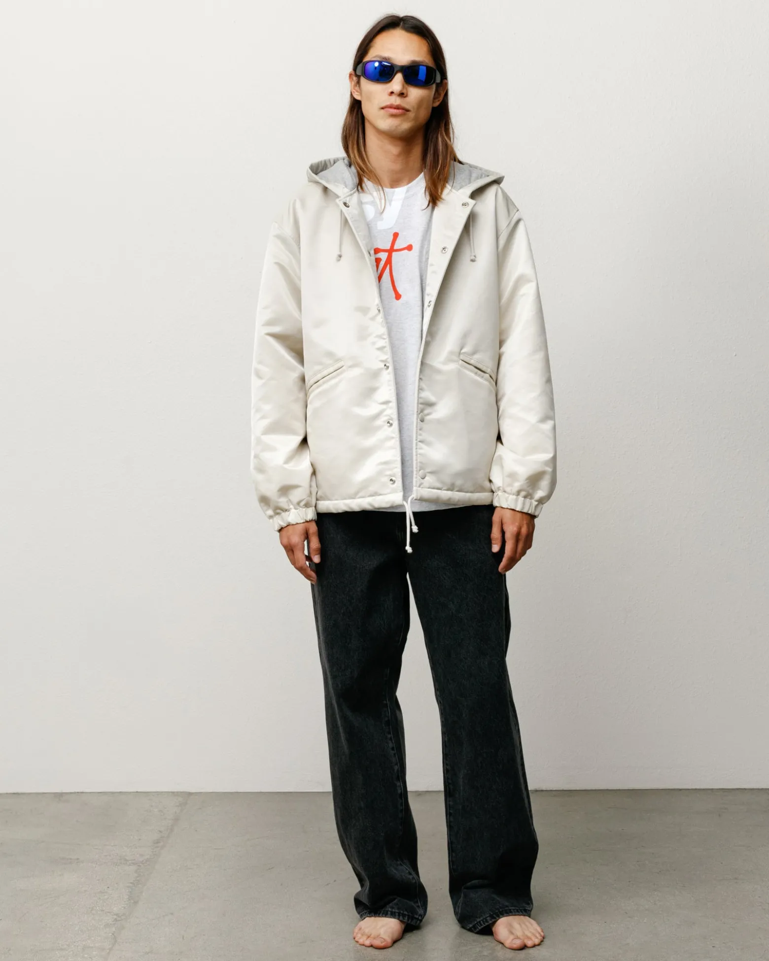 HOODED COACHES JACKET