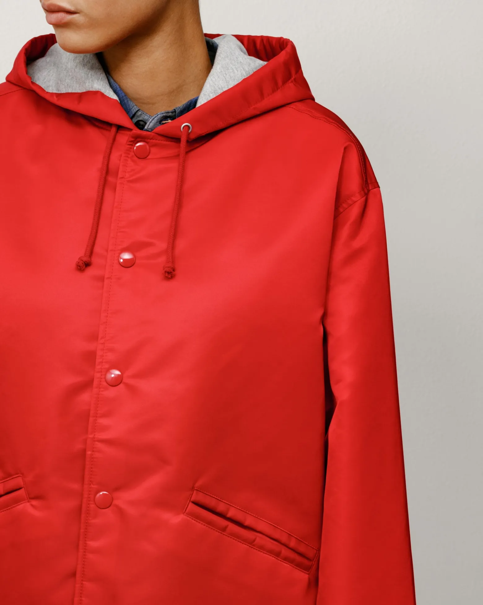 HOODED COACHES JACKET