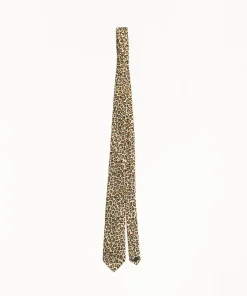 JACQUARD LEOPARD TIE