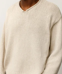ROLL V NECK SWEATER
