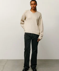 ROLL V NECK SWEATER