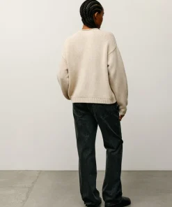 ROLL V NECK SWEATER