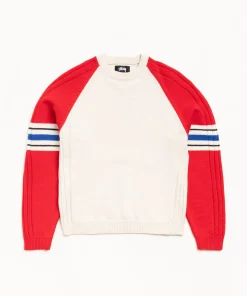 STRIPE RAGLAN CREW