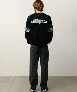 STRIPE RAGLAN CREW