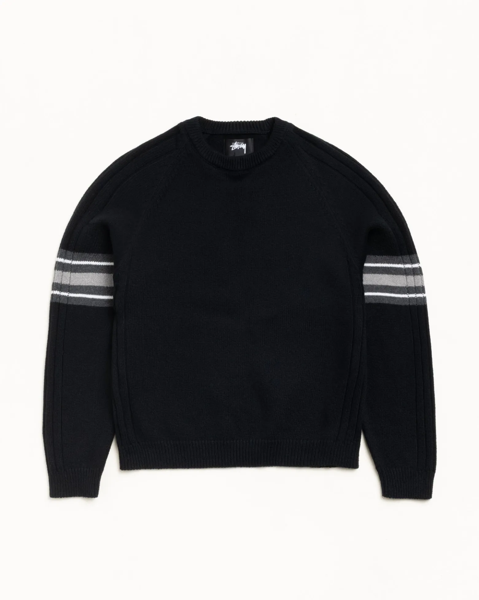 STRIPE RAGLAN CREW