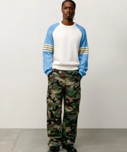 STRIPE RAGLAN CREW