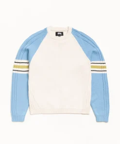 STRIPE RAGLAN CREW