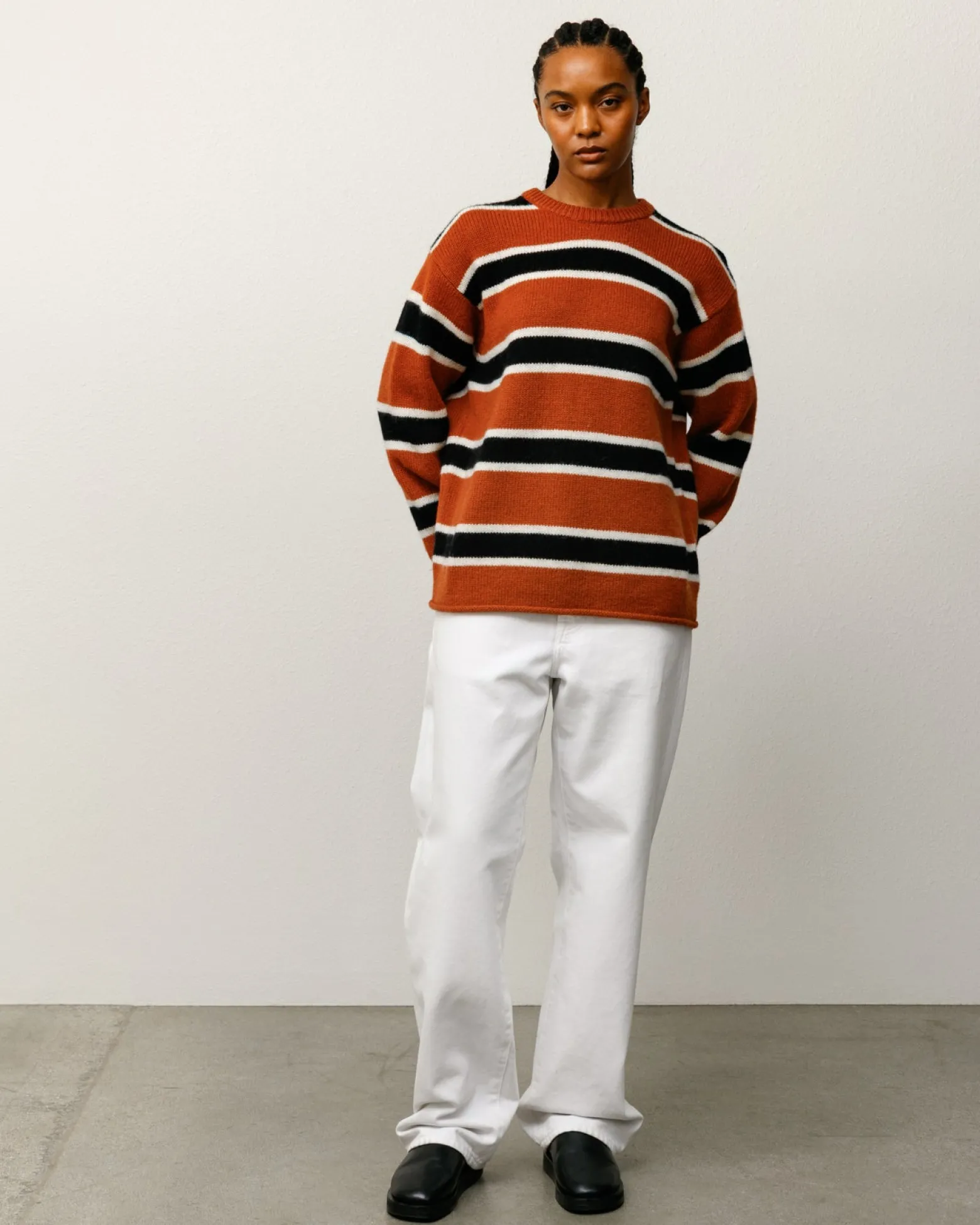 STRIPED WOOL SWEATER