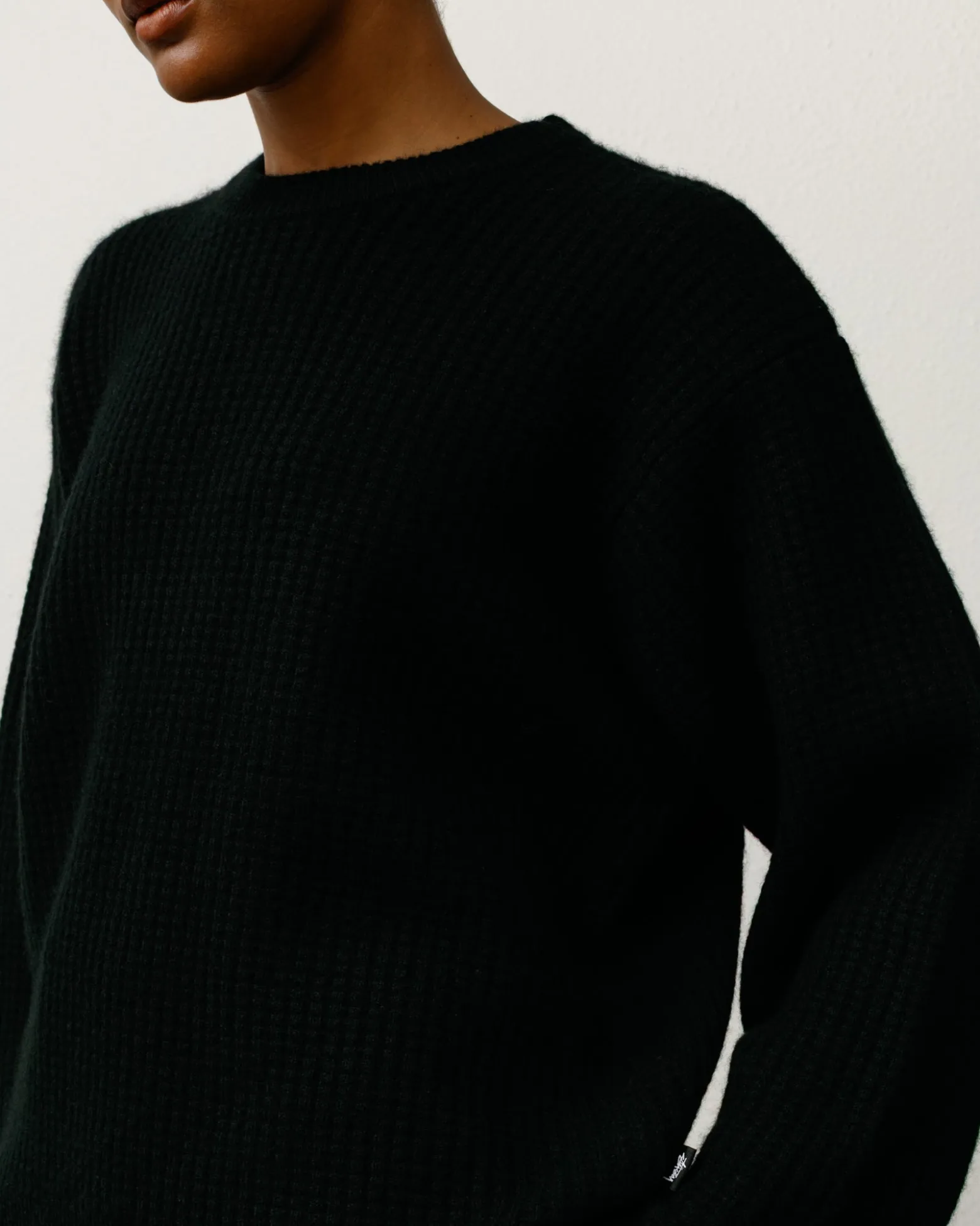 WAFFLE CASHMERE SWEATER