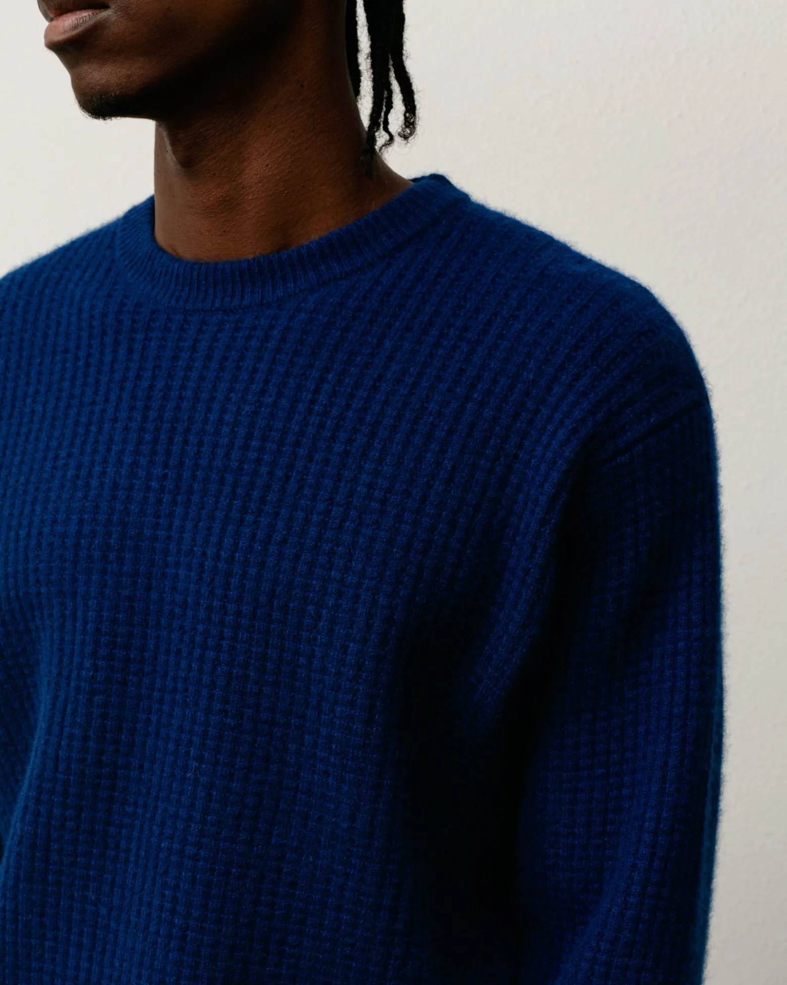 WAFFLE CASHMERE SWEATER