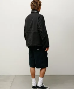 WASHED CANVAS WORK SHORT