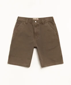 WASHED CANVAS WORK SHORT