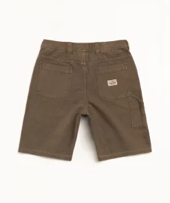 WASHED CANVAS WORK SHORT
